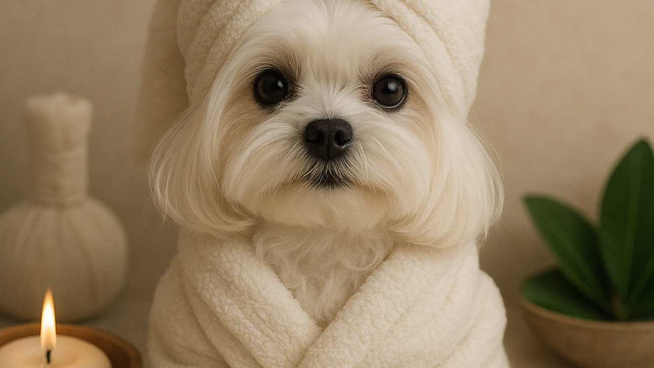 Dos perritos en MiniDog descansando al sol